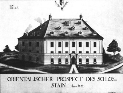 Schloss Stein from the Oriental Prospect (1772) by Schnepf by Schnepf